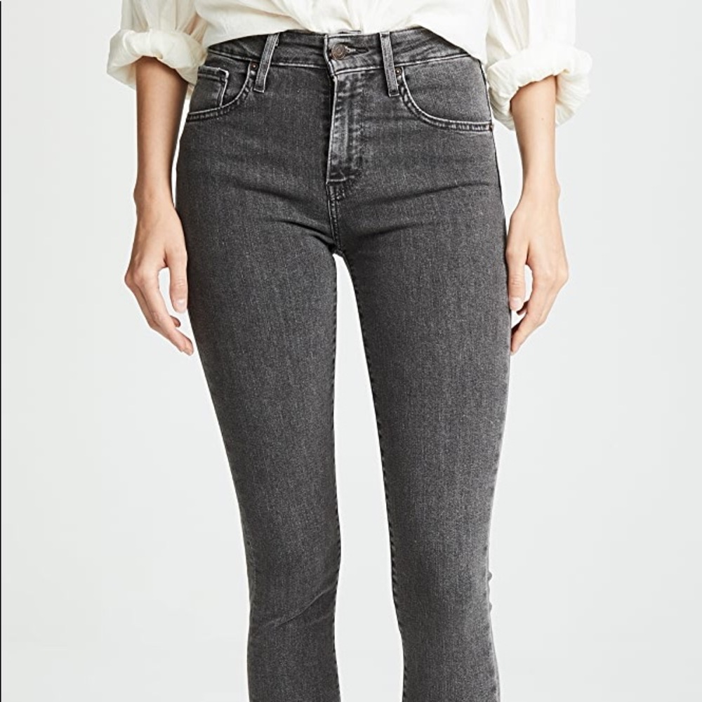 Levi’s 721 High Rise Grey Skinny Jeans